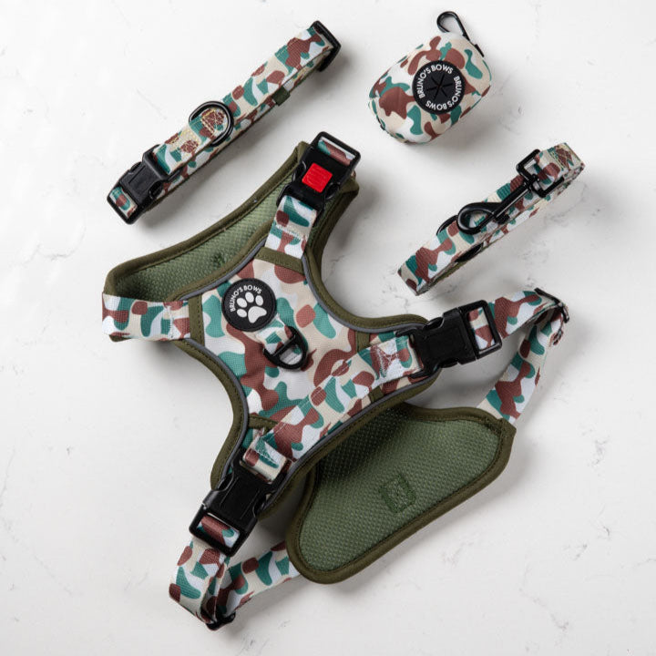 Camo No Pull Harness Bundle