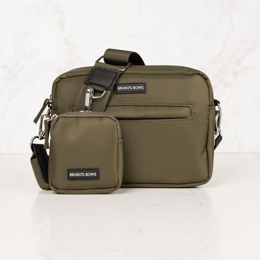 Khaki Green Dog Walking Bag