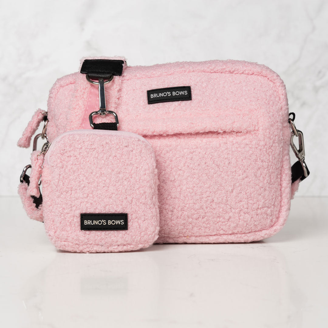 Teddy Pink Dog Walking Bag
