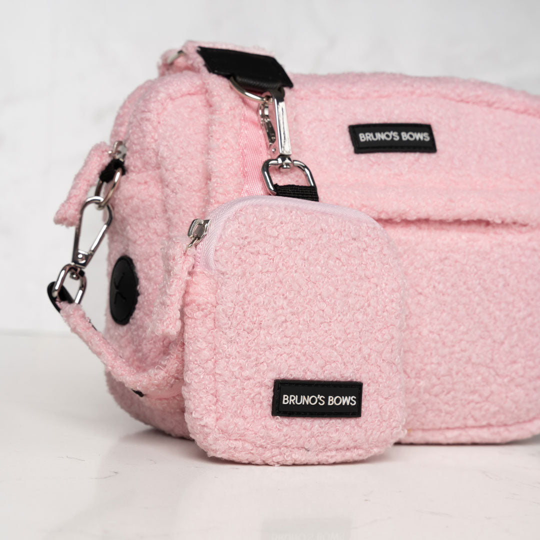 Teddy Pink Dog Walking Bag