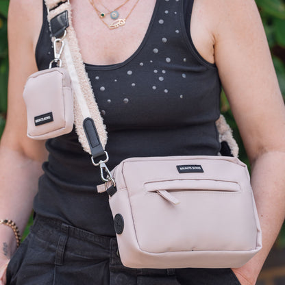 Beige Dog Walking Bag