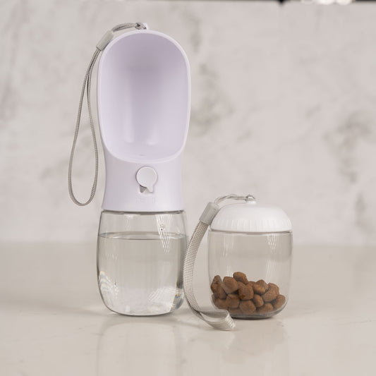 Pet Water Bottle - 300ml water and 100g food